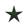 24 inch solid hunter green barn star made with galvanized metal to prevent rusting  urban country home decor