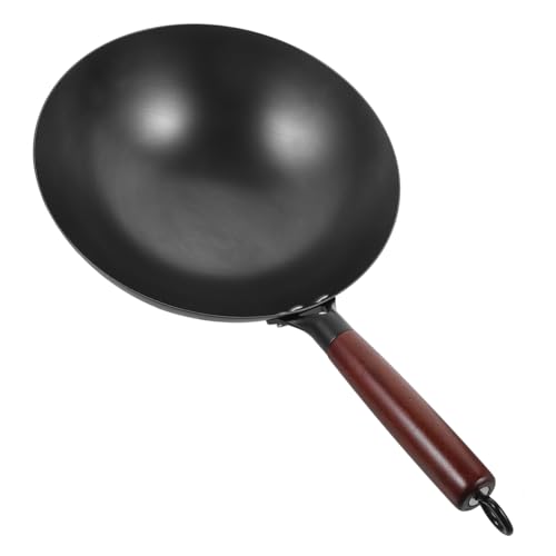 Wok de hierro antiadherente para cocina a gas miniatura 1