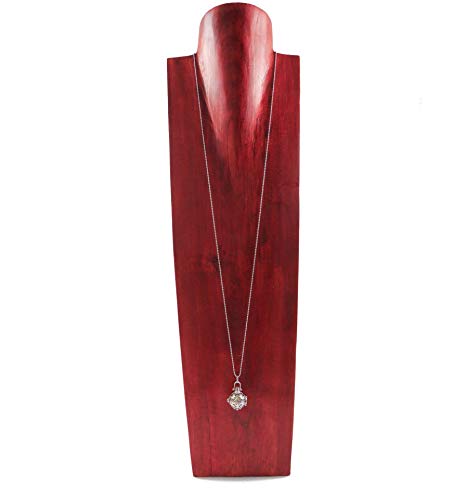 Busto Espositore Collane Rosso - Supporto Per Gioielli Con Superficie Morbida - Foto 7