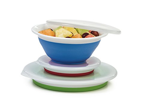 Progressive Prepworks Thinstore Collapsible PrepStorage Bowls with Lids - Set of 3