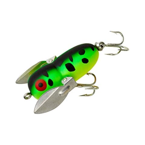 Heddon Tiny Crazy Crawler Fishing Lures (Fluorescent Green Crawdad, 1 3/4-Inch) Cover