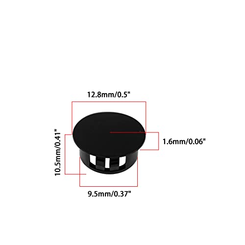 Image of Round Plastic Plug Insert End Cap for Metal Tubing, Fence, Pipe Post, Chairs and Furniture - Glide Insert