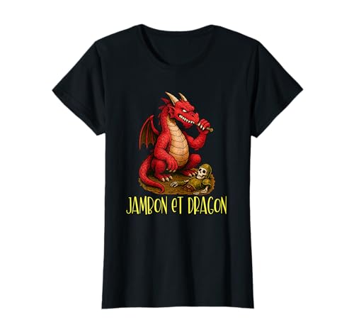 Photo de Jambon et Dragon - Humour Gamer et Geek T-Shirt