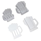Bierkrugförmige Silikonformen, Glas, Geldklammer, einfaches Entformen, für Epoxidharz, Geldhalter, Heimdekoration, Tasse, Münzformen-Set