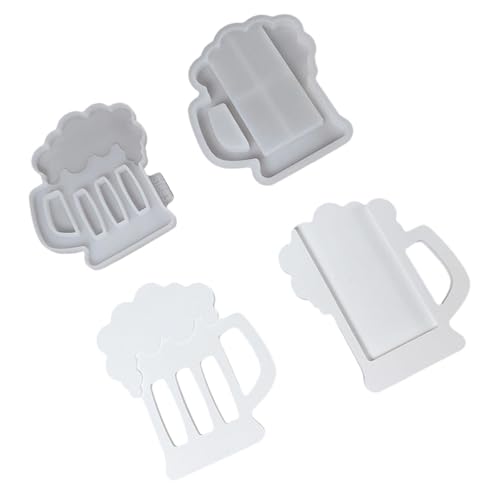 Juego de moldes de silicona multiusos con clip para dinero en efectivo, decoración en miniatura, resina epoxi, manualidades, cerveza, juego de moldes de cemento