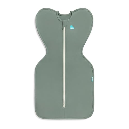 Love to Dream Swaddle UP, Baby Sleep Sack, Self-Soothing Swaddles for Newborns, Improves Sleep, Snug Fit Helps Calm Startle Reflex, New Born Essentials for Baby, 1.0 TOG, 5-8.5 lbs, Deep Olive