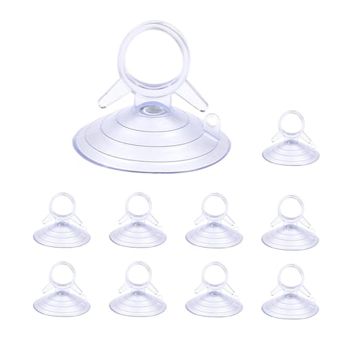 10pezzi Ventose Per Trasparenti In PVC Ventose Nere Da 4,5 Cm Per Finestre Senza Gancio, Ganci A Ventosas A Coda Di Rondine Per Parabrezza