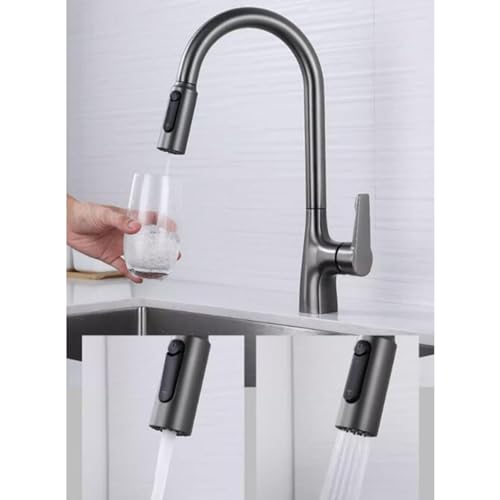 Mitigeur De Cuisine HUODAY Extractible 360° - Robinet à Double Fonction Avec Purification