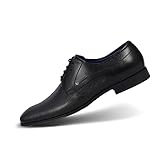 Sohle: synthetik bugatti 311666061000 Schnür-Derby-Schuhe, Herren, Schwarz (Black), 42 EU