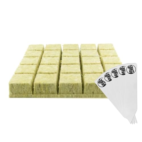 2" Rockwool Starter Plugs, 1 lámina de 25 tapones