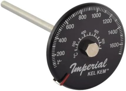 Miniatura 2 de Termómetro de sonda de tubo de estufa de gas de combustión imperial 1,700f con montaje magnético KK0166