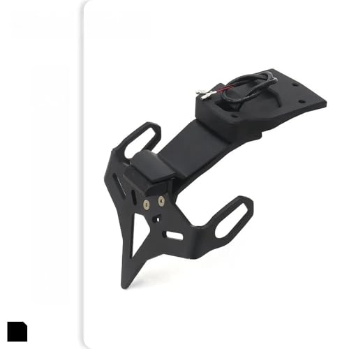 Support de plaque immatriculation moto courte avec éclairage LED