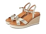 Cole Haan Women's Cloudfeel Silvee Espadrille Wedges, Soft Gold LTR, 6.5