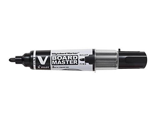 PILOT Vboard Master Fine Tip Whiteboard Marker - Black (Pack of 10)
