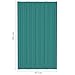vidaXL Roof Panels 36 pcs Galvanised Steel Green 31.5x17.7