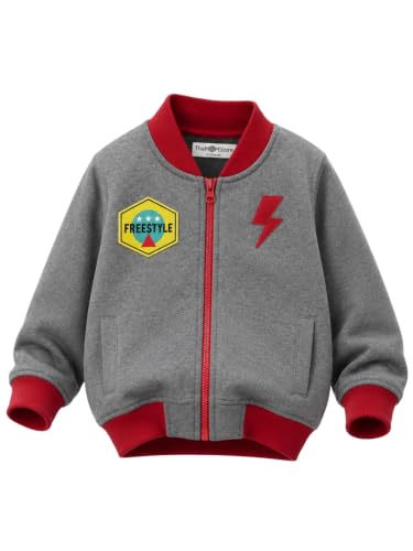 Image of The Mom Store Winter Jackets for Kids | Cute Sweatshirt and Cool Hoodies for Baby Boy and Baby Girls | with Zippers | Hoodie Cap