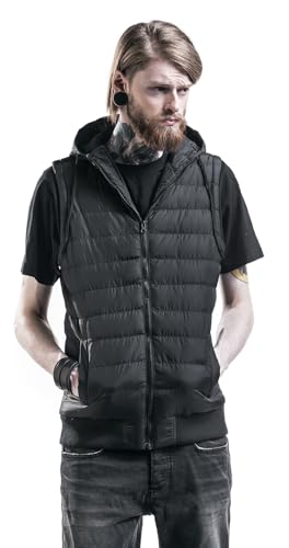 Chaleco con capucha Small Bubble Urban Classics para hombre chaleco negro de corte regular para invierno 3