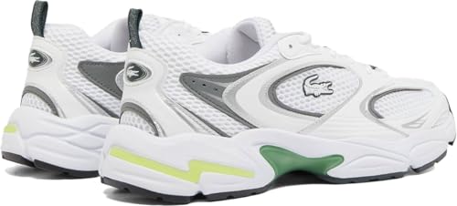 Lacoste Men's Storm 96 2K Sneakers, White/Dark Green, 11.52