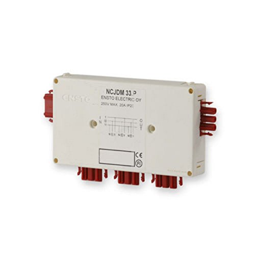 Ensto NCJDM 33.P - através de uma única fase de entrada caixa de conexões/saída