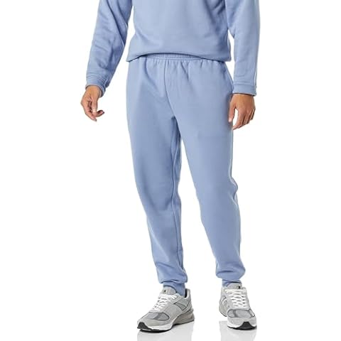 Amazon Essentials Men's Fleece Joggers, Light Denim Blue Cover