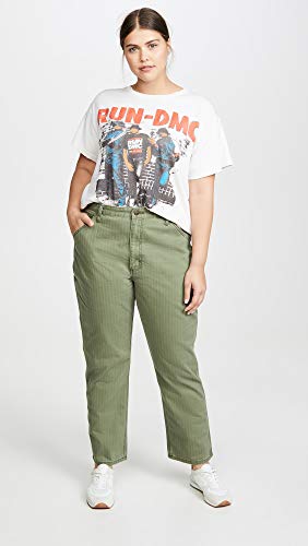 Lee Vintage Modern Women's High Rise Dungaree Ankle Jeans, Vintage Olive Herringbone, Green, 28 #TOP4