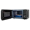 Abode Digital Flatbed Microwave 20L 800W Black with Defrost & Reheat Functions, 5 Power Levels & 6 Auto Cook Settings, Clock & Timer AMFD2001B