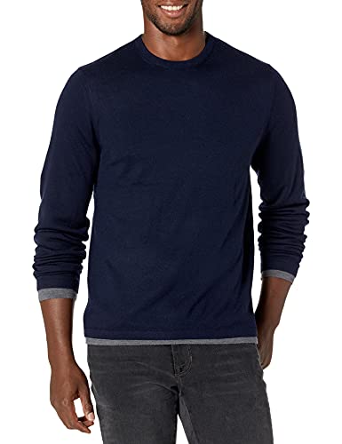Vince Men's Light Weight Double Layer Crew