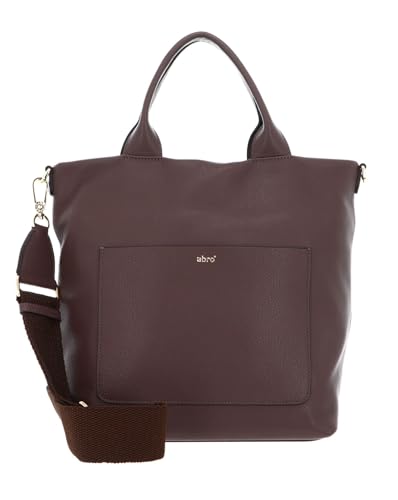 Cabas en cuir ABRO Dalia Shopper Raquel M Wood marron haut de gamme