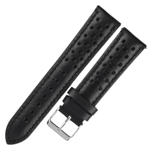 Bracelet montre 19mm cuir rouge souple résistant avec pompe flash incluse