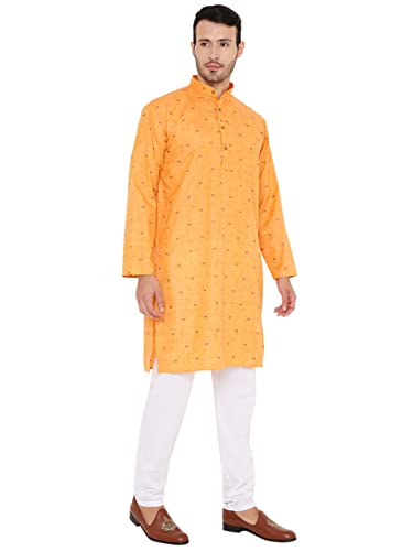 Image of Maharaja Linen Blend Kurta Pyjama Set for Men