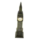Construction : fabriquée à partir de matériaux, cette sculpture est conçue pour une durabilité et une utilisation à long terme, décoration de mini-tour d'horloge, tour d'horloge miniature