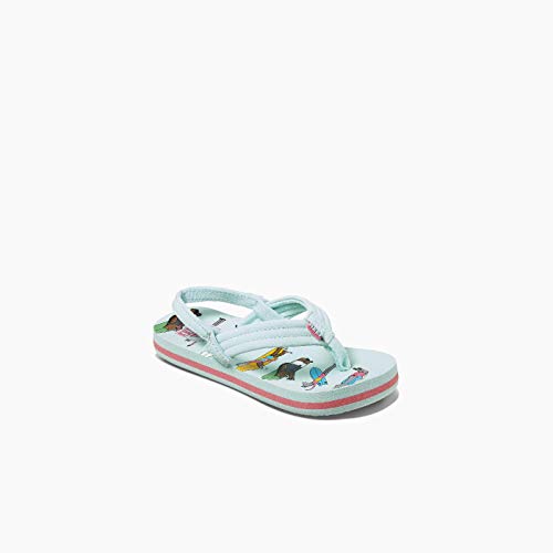 Reef Kids Infants Jonas Claesson Lil Summer Flip Flops Thongs Sandals - 7-8 US2