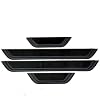 Protector de Umbral para KIA Sonet 2023 2024 2025 2026 2027 Accesorios y Piezas, Negro con Tira de Plástico ABS, Panel de Protección Auto, 4 Piezas 8