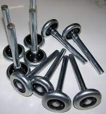 (RB)Garage Door Roller Wheel /Steel 2" , Long stem roller - 7" Stem, 10 pack.