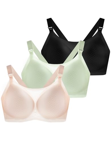 Image of Nursing Bras for Breastfeeding, Seamless Ultra Comfort Maternity Bra, Natural Shape Pregnancy Bras for Women