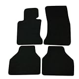 HYPER GLORY Nylon Floor Mats, Compatible with 2004-2009 BMW E65 7-Series 745i 745Li 760i 760Li 750i 750Li Black Front Rear 4 Pieces Full Set Interior Car Carpets Liner