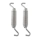 YINETTECH 2 Stück Motorrad Seite Jiffy Stand Feder 990125 Kompatibel mit Harley-Davidson FLH 99-06 102x65x16.5mm Silber