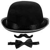 Abaodam Detektivset Mit Hut Und Schnurrbart Detektivkostüm Für Rollenspiele...