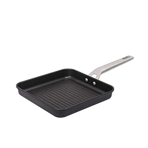 Valira Aire - Grill Premium De 23X23 Cm Hecho En España, Aluminio Fundido Con Antiadherente Reforzado, Apto Para Inducción