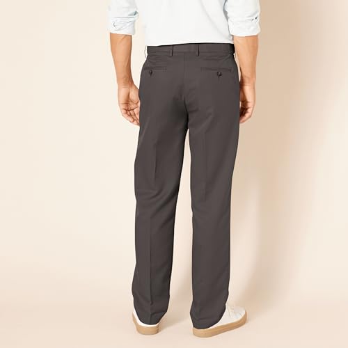 Image of Amazon Essentials Men's Classic-Fit Expandable-Waist Flat-Front Dress Pants