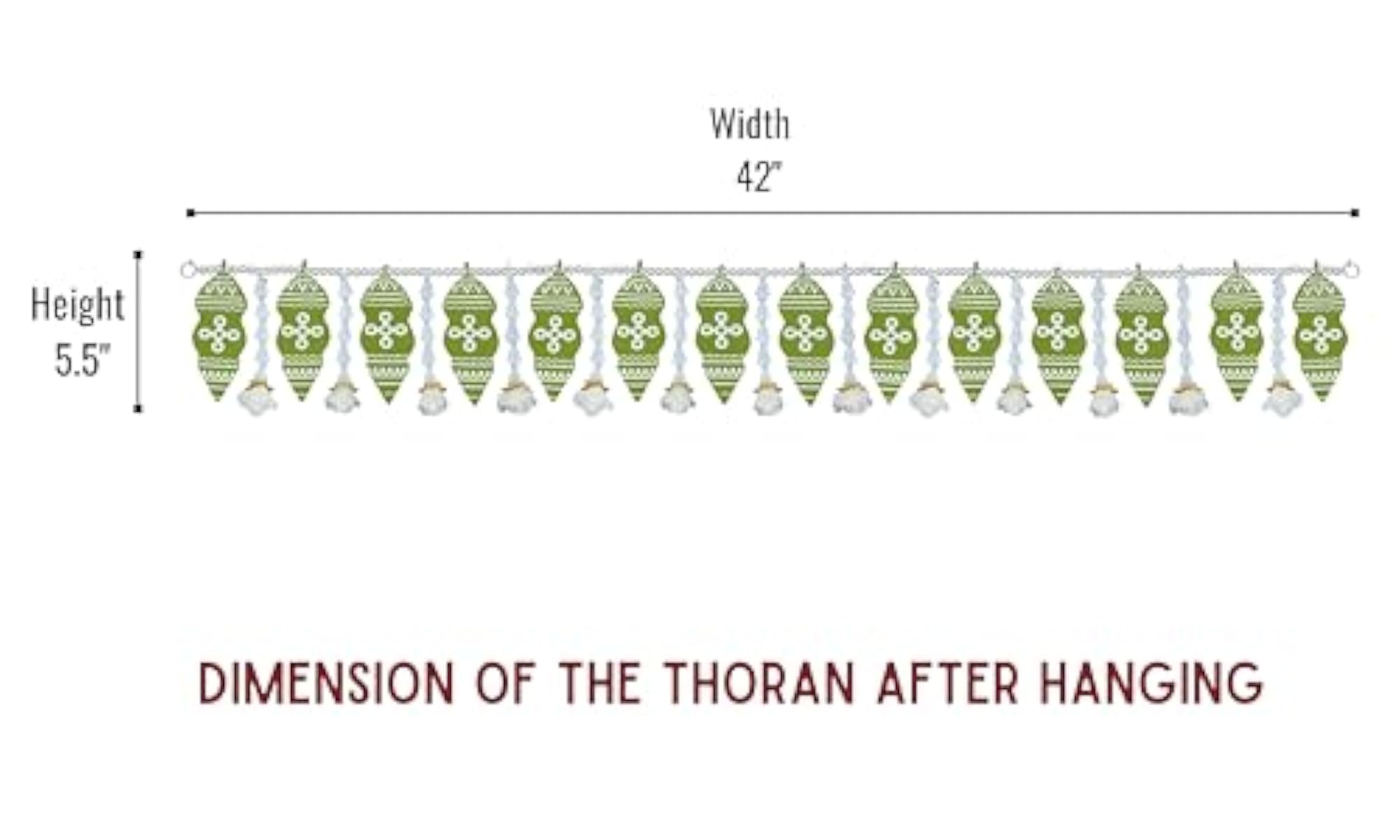 Handmade Mango Leaf Toran for Main Door