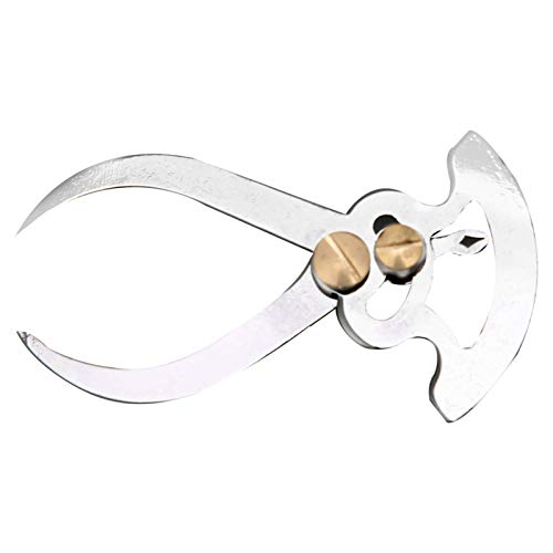 Calibro Spessimetro in Acciaio Inossidabile, Doppia Tazza, Misurazione Diametro Interno ed Esterno, 9,2 x 5,4 cm, Impermeabile e Antiruggine