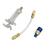 PETSTIBLE Oil Injector Kit Car Air Conditioner Oil & Dye Tool 14 Inch SAE for R134A, Oil & Dye Injector Low Side Quick Switch Adapter - Image 6