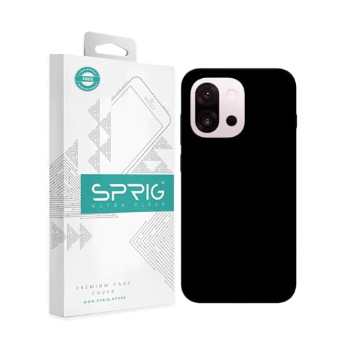 Image of SPRIG Compatible with OnePlus 13s Premium SilkTone Back Cover Drop Tested Shock Proof Mobile Case for Men, Women, Boys and Girls with Camera Protection (Black)