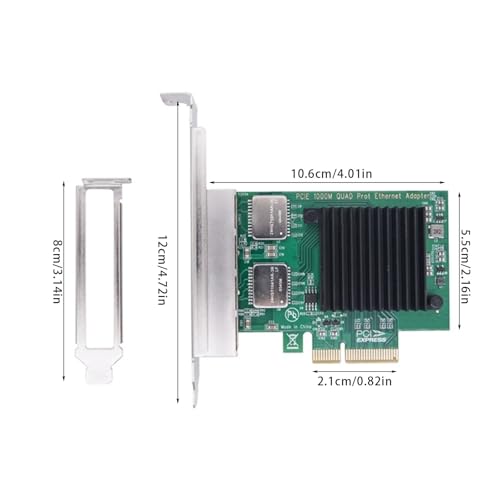 Tarjeta de Red de 2 Puertos I350T2 con Chip I350AM2 PCIE 1X a 2X 10/100/1000 Mbps Gigabit Ethernet para PC miniatura 6
