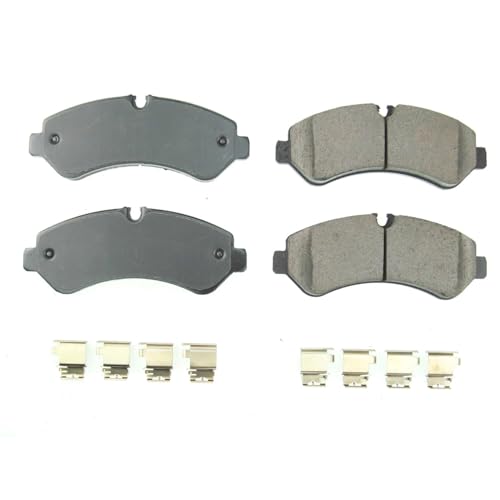 Image of PowerStop Rear Brake Pads for Freightliner Sprinter 3500 2019-21 |Sprinter 3500XD 2019-21 |Sprinter 4500 2019-20 - Z17 Ceramic Brake Pads with Installation Hardware, 17-2236