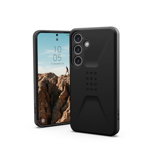 URBAN ARMOR GEAR UAG Designed for Samsung Galaxy S24 Case 6.2" Monarch Kevlar Black, Rugged Military Drop-Proof Impact Resistant Non-Slip Protective Cover