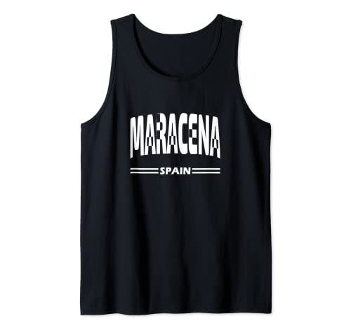 Maracena España - Ciudad española en blanco Camiseta sin Mangas