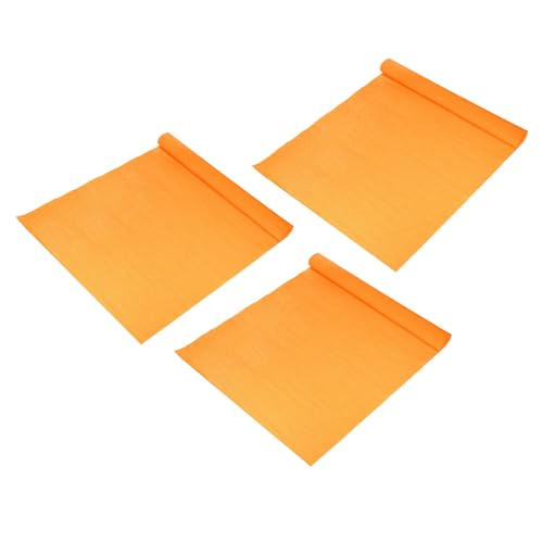 Papier crépon épais orange pour loisirs créatifs et fleurs 3 rouleaux