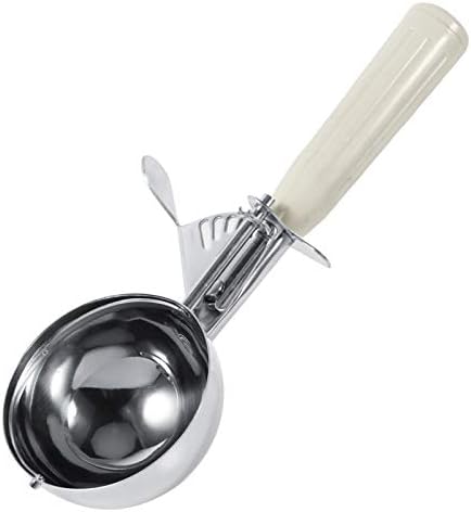 Cilnvenie Stainless Steel Fruit Ice Cream Scoop Spoon with Plastic Handle Kitchen Tool Hot Practical 1Pc(6.5CM-Green)